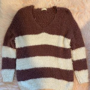 ALTAR’D STATE EYELASH STRIPED SWEATER